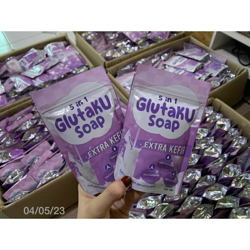 Glutaku soap sabun pemutih sea glow 5 in 1 produk ori