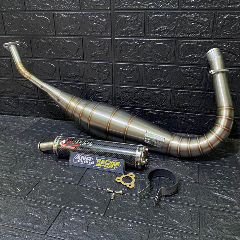 Knalpot Rx king Repsol Aitech Carbon Stainless