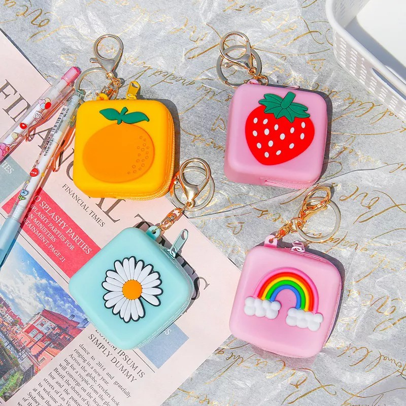 DY PACK DOMPET HEADSET KOIN GANTUNGAN KUNCI/ JELLY POUCH SERBAGUNA
