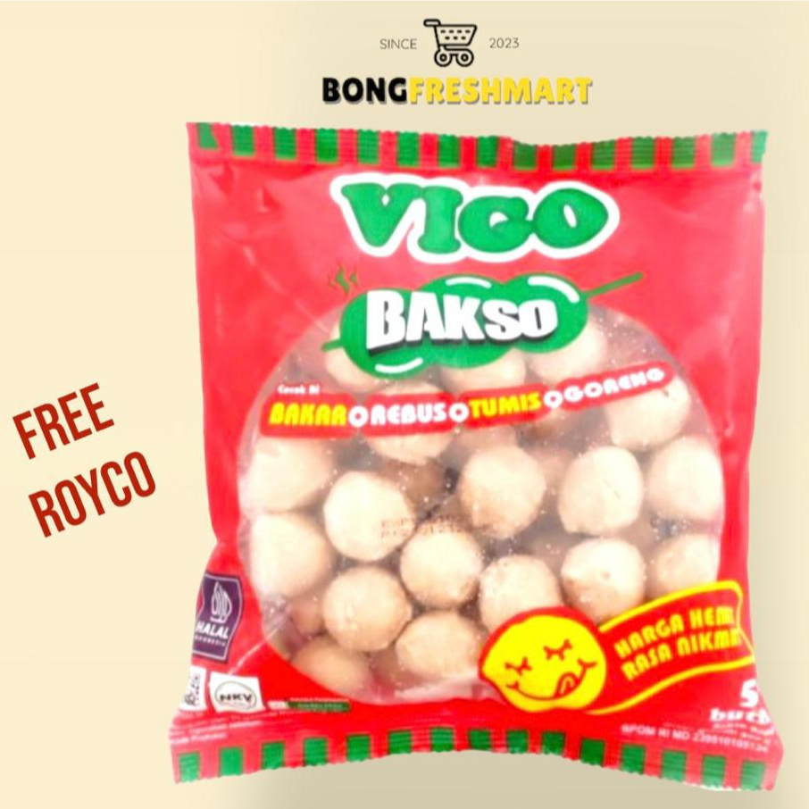 

Vigo Bakso Sapi Serbaguna isi 50pcs Frozen Food