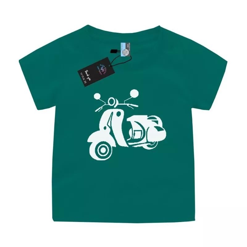 Kaos Anak Vespa Kaos Anak Ideal 2-10 Tahun Kaos Lengan Pendek Anak