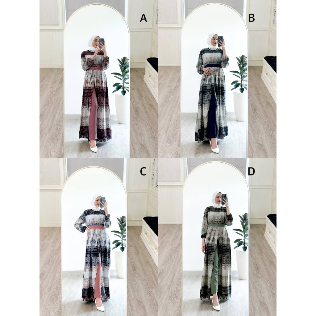 Artemis Fashion~ NEEVA P4 MAXI / MIRABEL PART9 / HINATA PART2 ONESET~ Oneset trendy motif Batik, motif Etnik