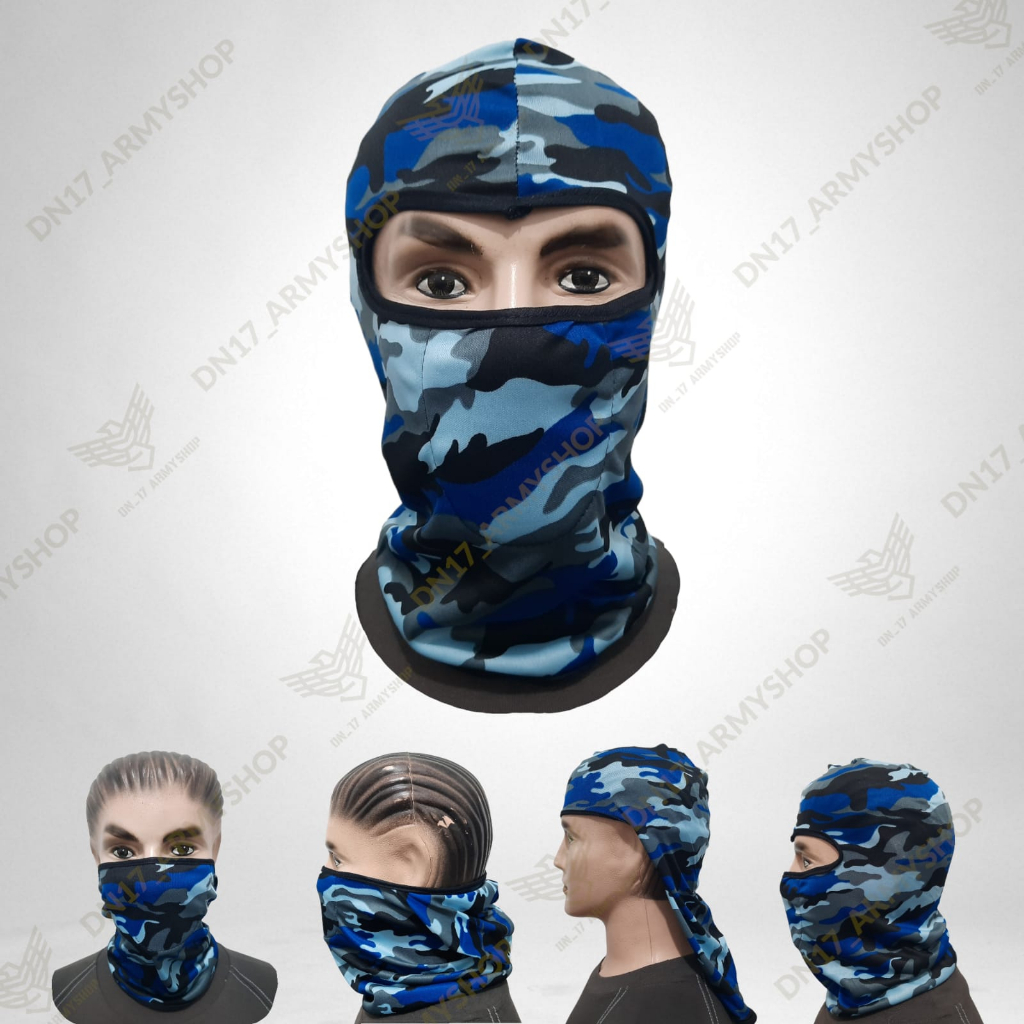 Masker Ninja Elastis Multifungsi Buff Wajah / Balaclava Spandex