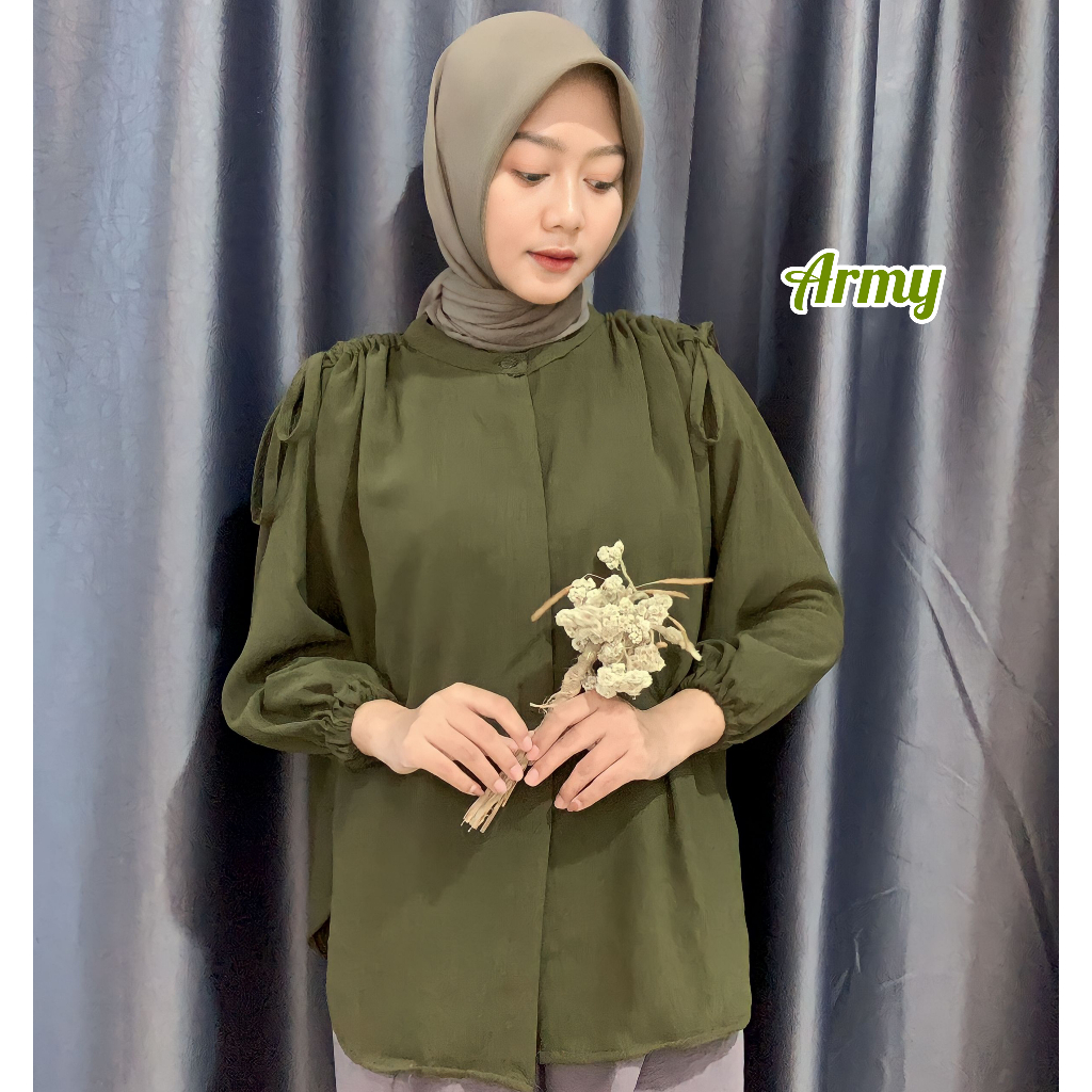 Bisa Blouse crinkle / atasan crinkle