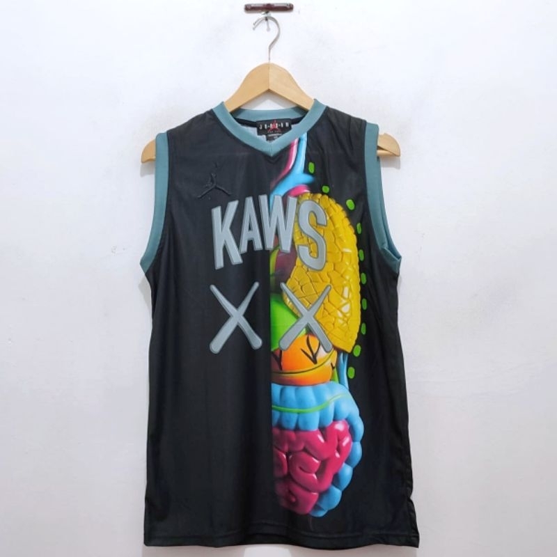 KAOS BAJU TSHIRT  JERSEY JORDAN X KAWS QUALITY UNISEX