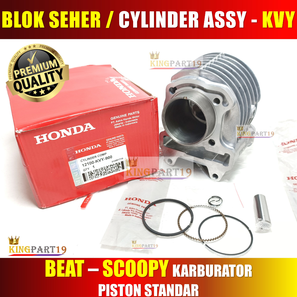 BLOK SEHER KIT BEAT KARBU SCOOPY KARBU KVY CYLINDER ASSY STANDAR KVY