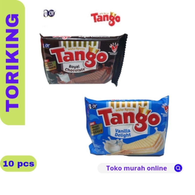 

WAFER TANGGO COKLAT / VANILLA - 1 Renceng isi 10 pcs @19gr