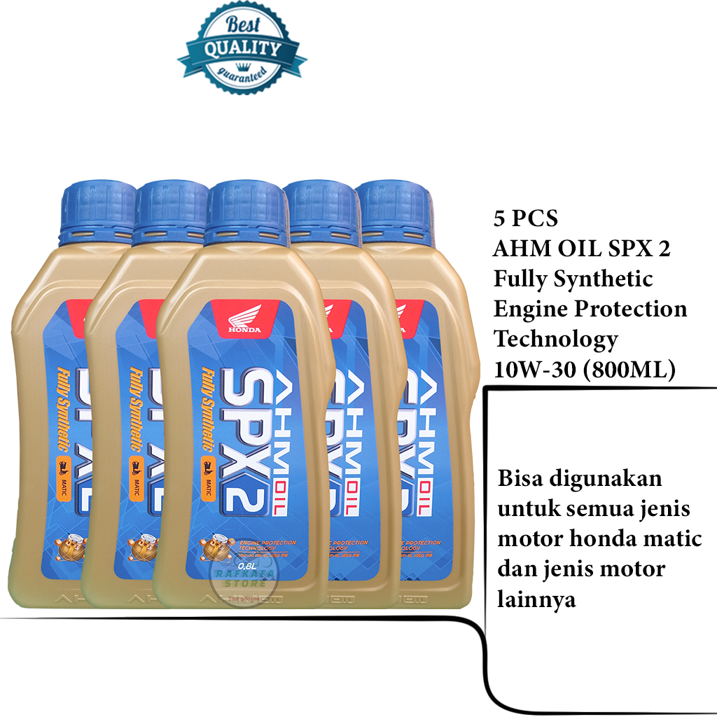 PAKET USAHA-OLI AHM MPX 2 &amp; OLI AHM SPX 2 OLI MATIC 800ML (5PCS)