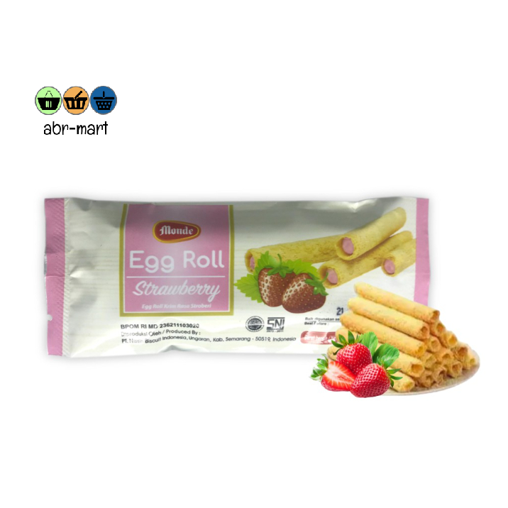 

MONDE EGG ROLL STRAWBERRY SACHET [ 10 x 35 GR ]