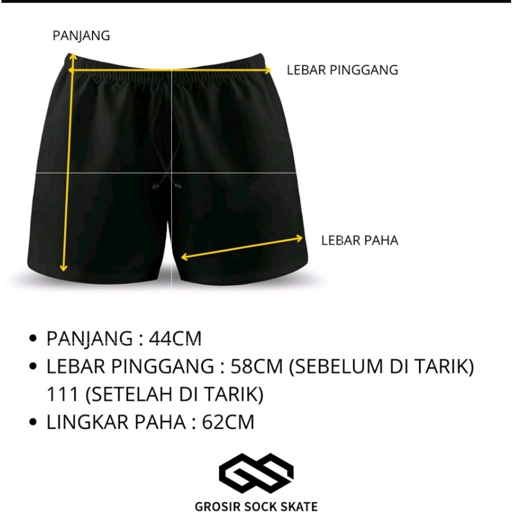 BOXER CELANA PENDEK MUSIC BAND SERINGAI