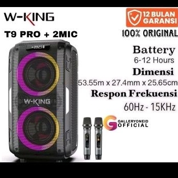 W-KING T9 pro + 2 mic speaker