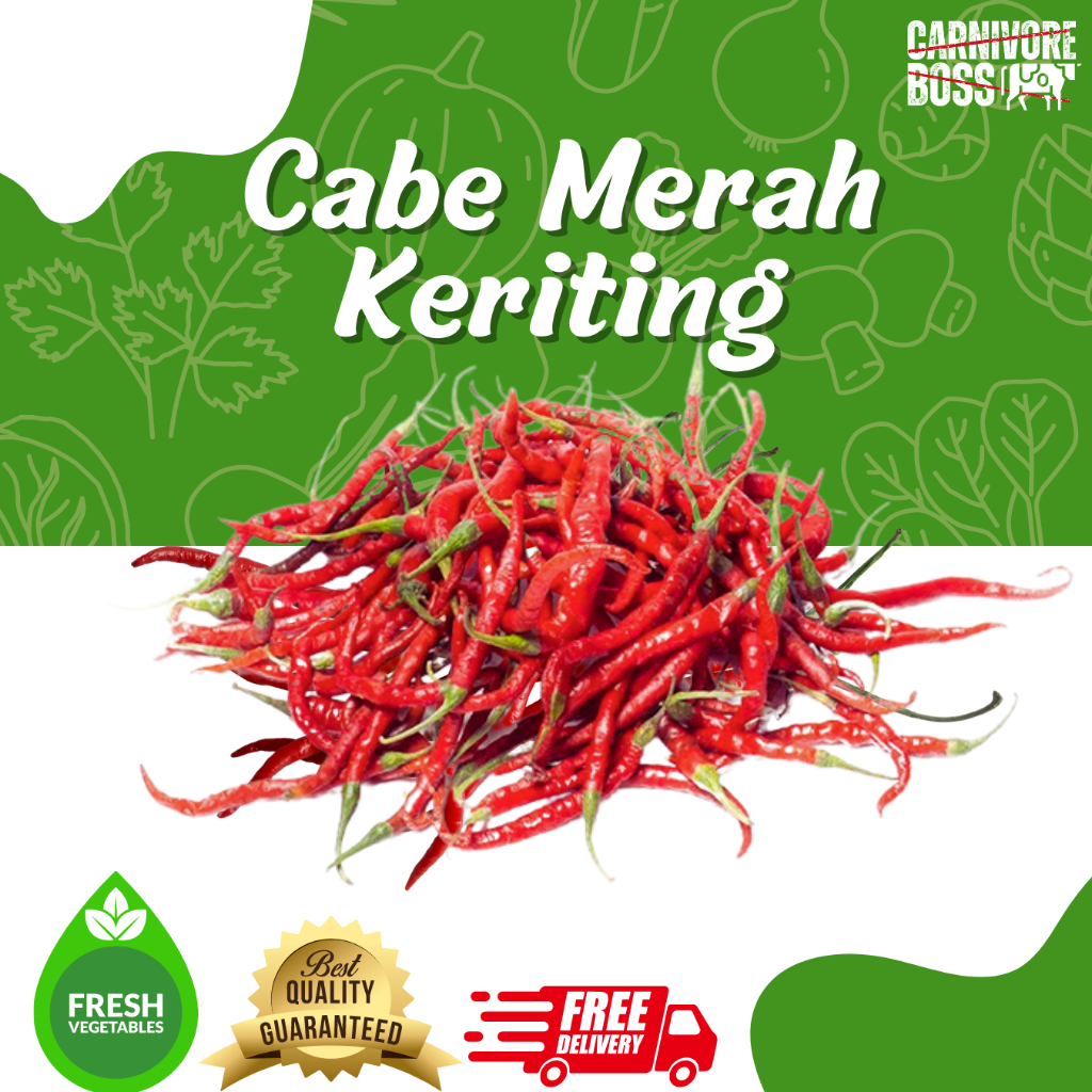 

CABE MERAH KERITING SUPER FRESH 250 GRAM / CABE MERAH KERITING / CABE / SAYURAN