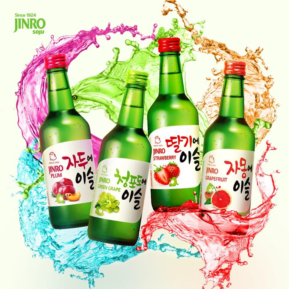 Chamisul Jinro Peach 360 ml Botol Jinro Peach Chamisul peach Soju