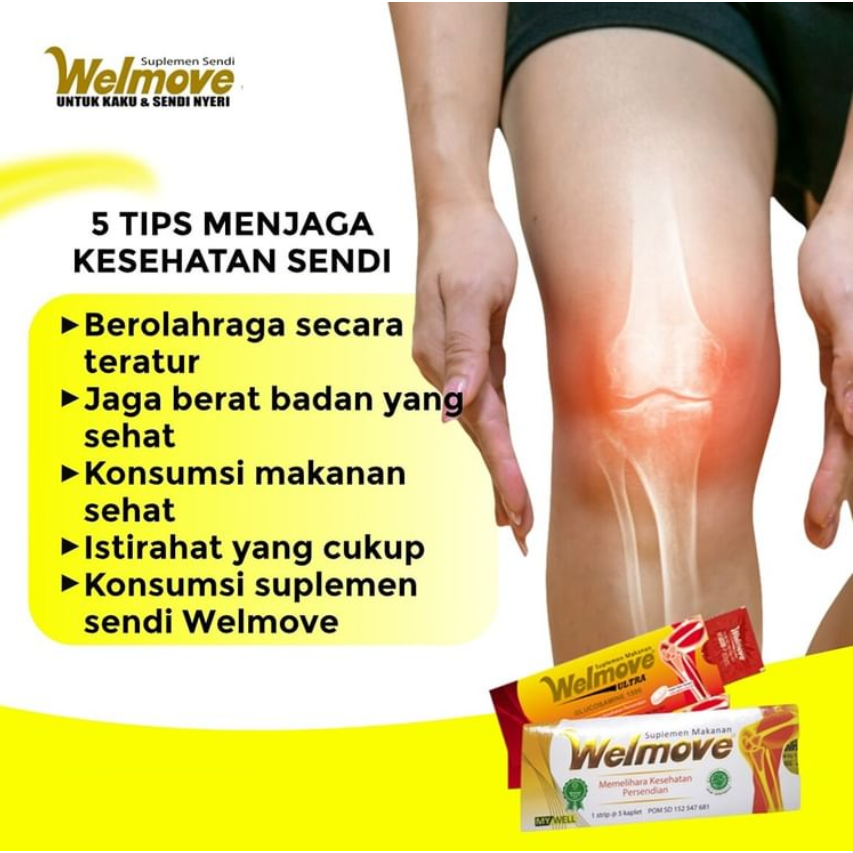 [BPOM] Welmove ULTRA Suplemen Makanan Isi 5 Kaplet / Wellmove Vitamin Kesehatan Sendi / MY MOM