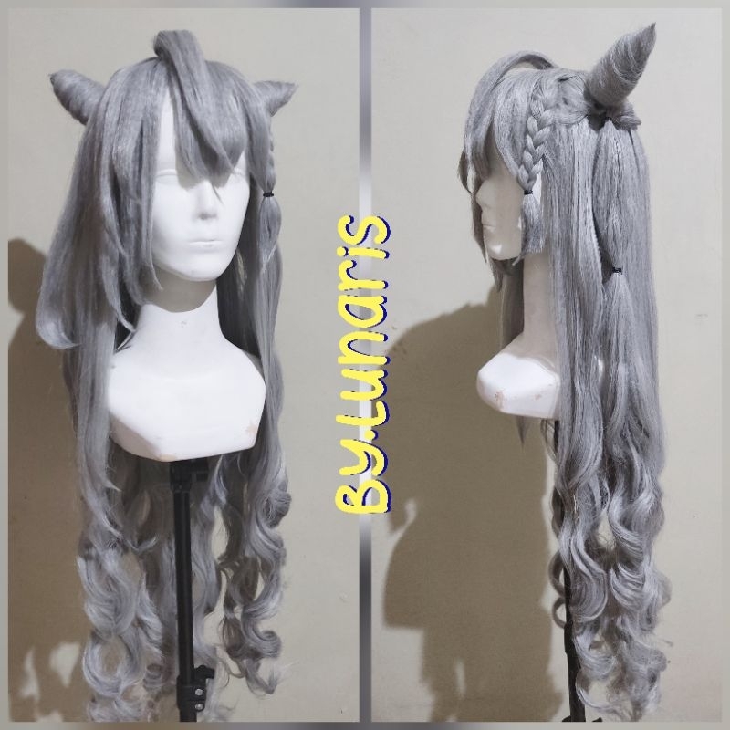 Wig Zeta Hololive ID belum termasuk acc dan anting (sudah termasuk dengan jasa styling wig cosplay)
