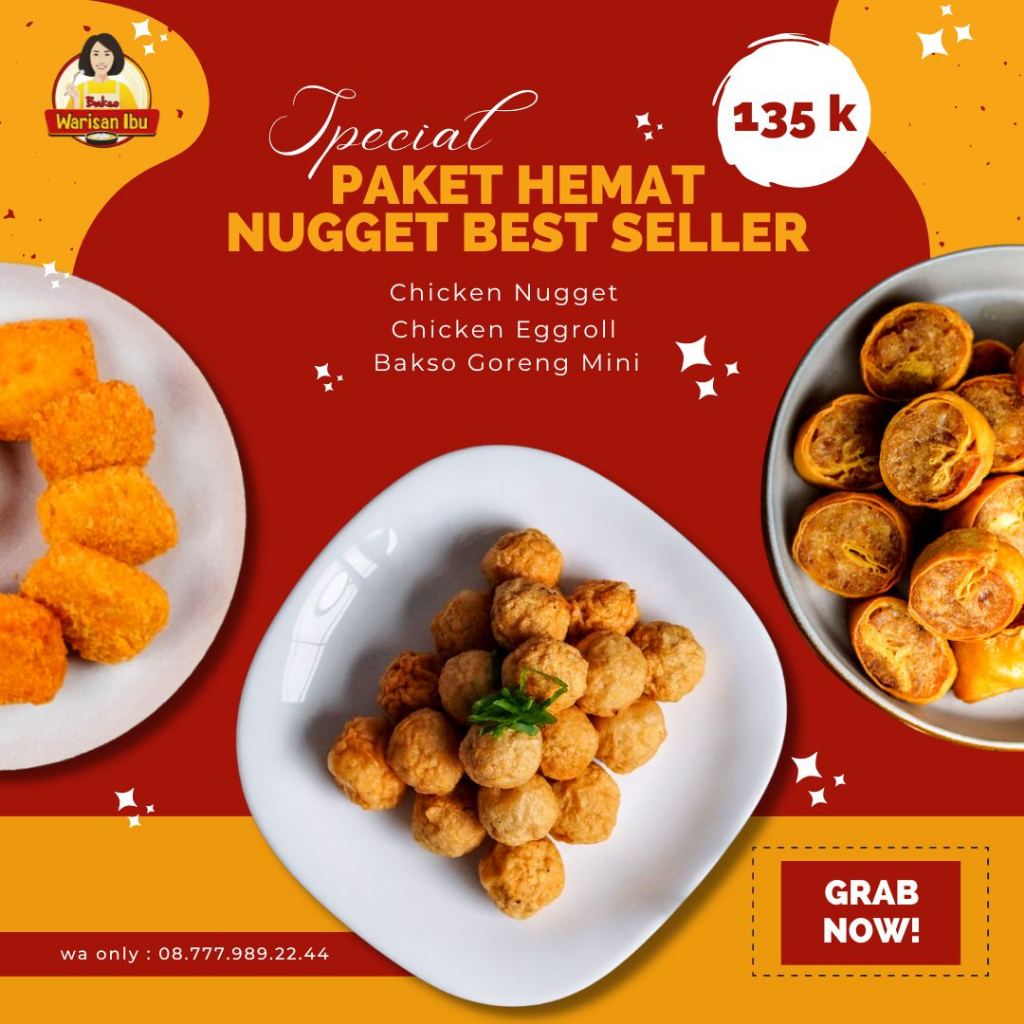 

Paket Hemat Nugget Best Seller Bakso Warisan Ibu