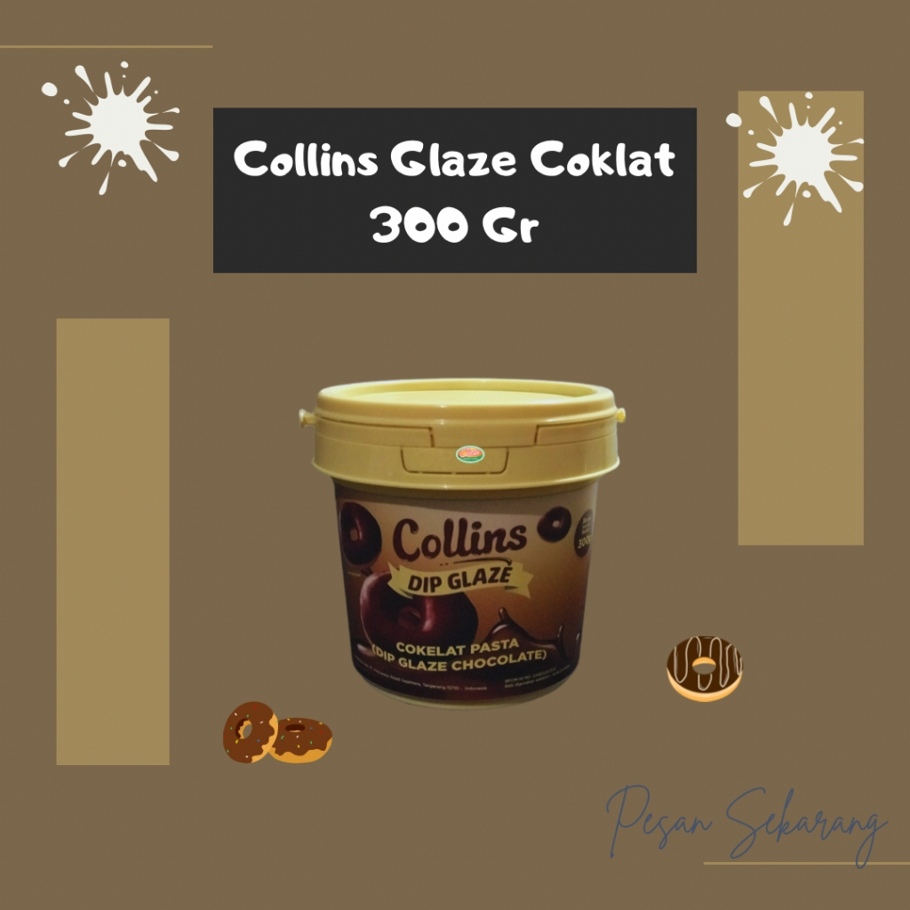 

COLLINS GLAZE COKLAT 300 GR