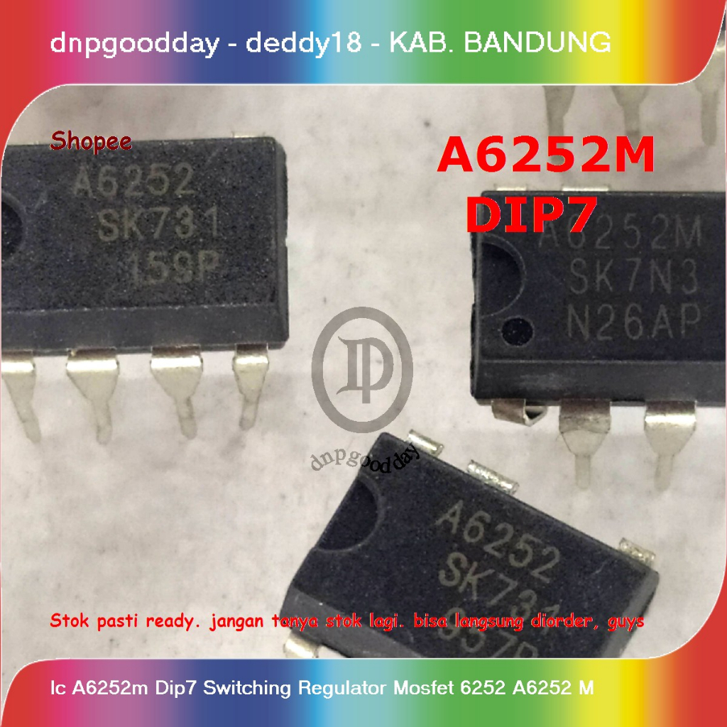 Ic A6252m Dip7 Switching Regulator Mosfet 6252  A6252 M