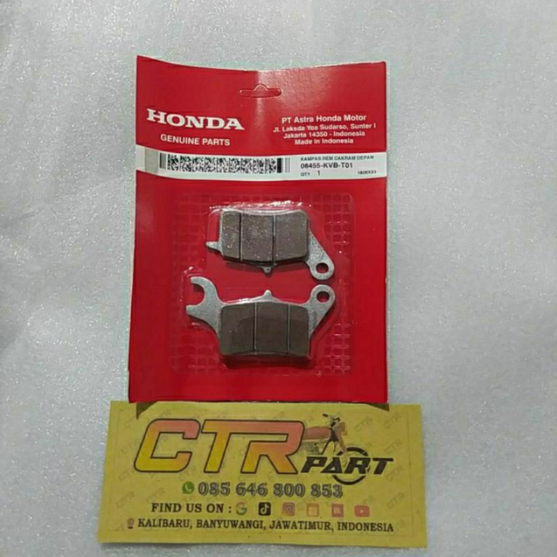 Kampas rem depan vario beat scoopy original