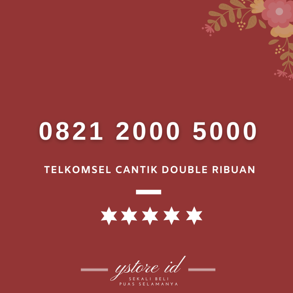 NOMOR CANTIK SIMPATI DOUBLE RIBUAN KARTU PERDANA TELKOMSEL 4G NOMER BELAKANG EKOR UJUNG AKHIRAN 2000