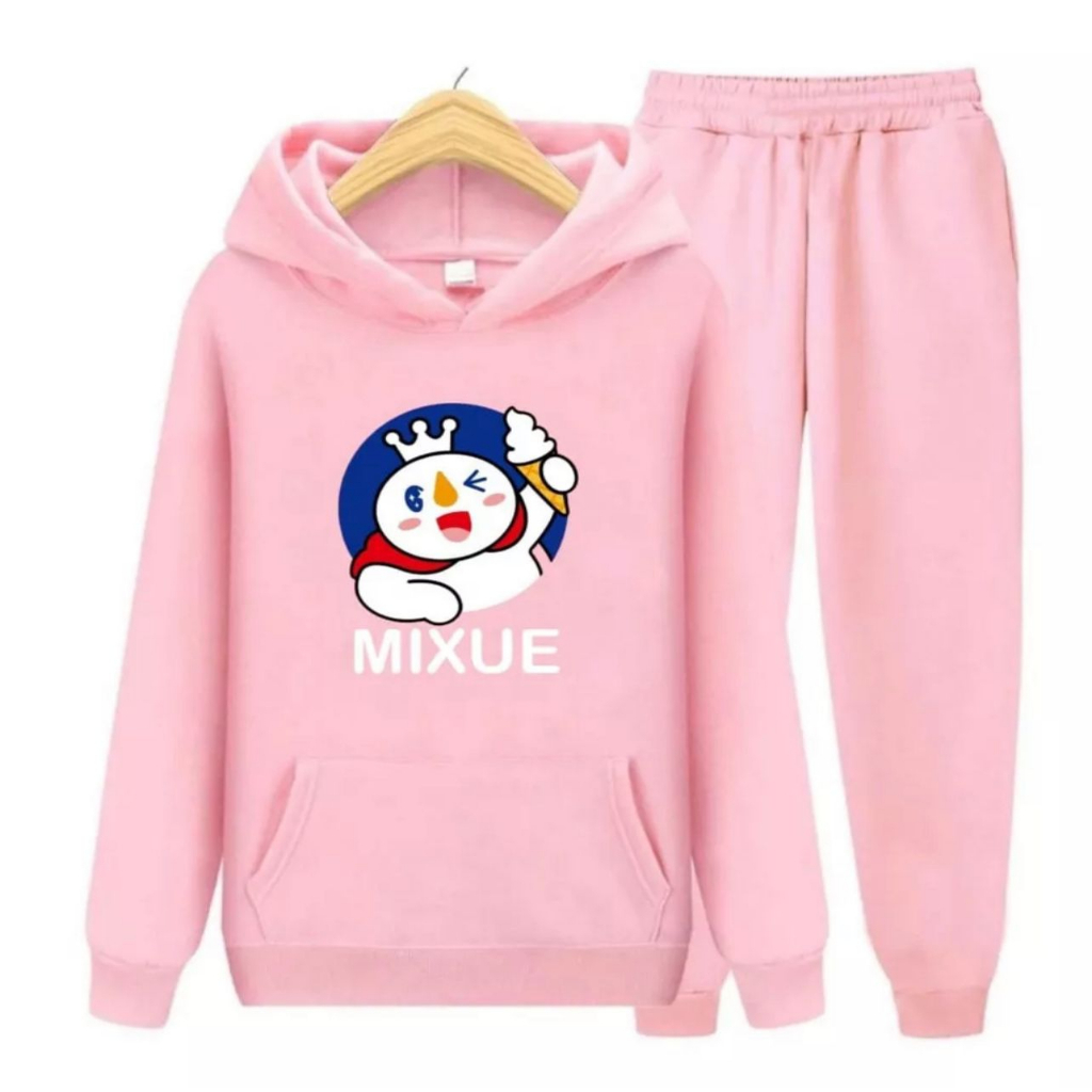SETELAN ANAK MIXUEE SETELAN HOODIE BAJU ANAK PEREMPUAN 1-6 TAHUN