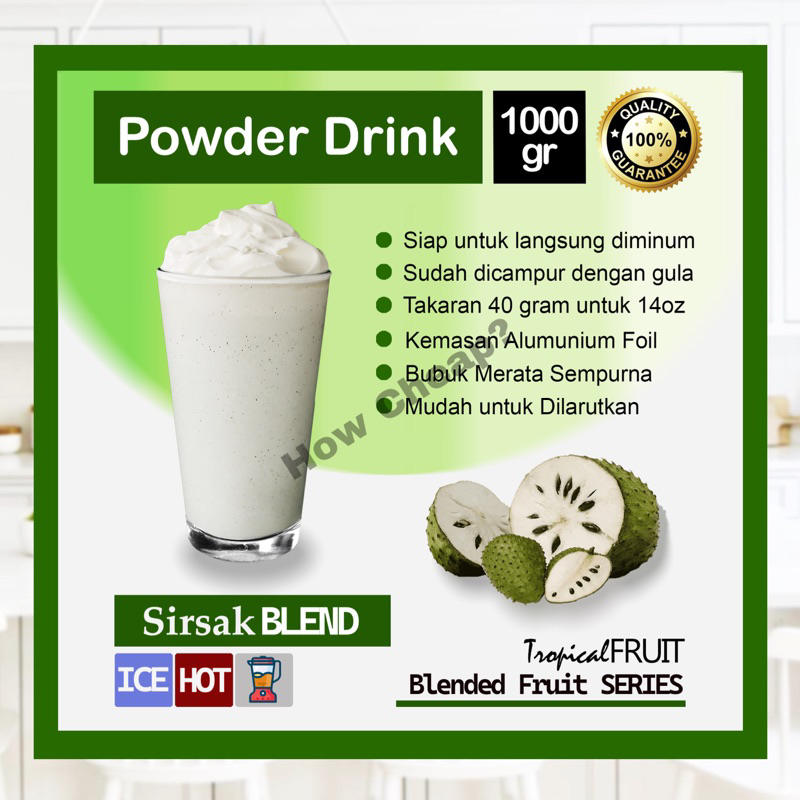 Sirsak Blend 1kg Bubuk Minuman [Ready to Drink] #029