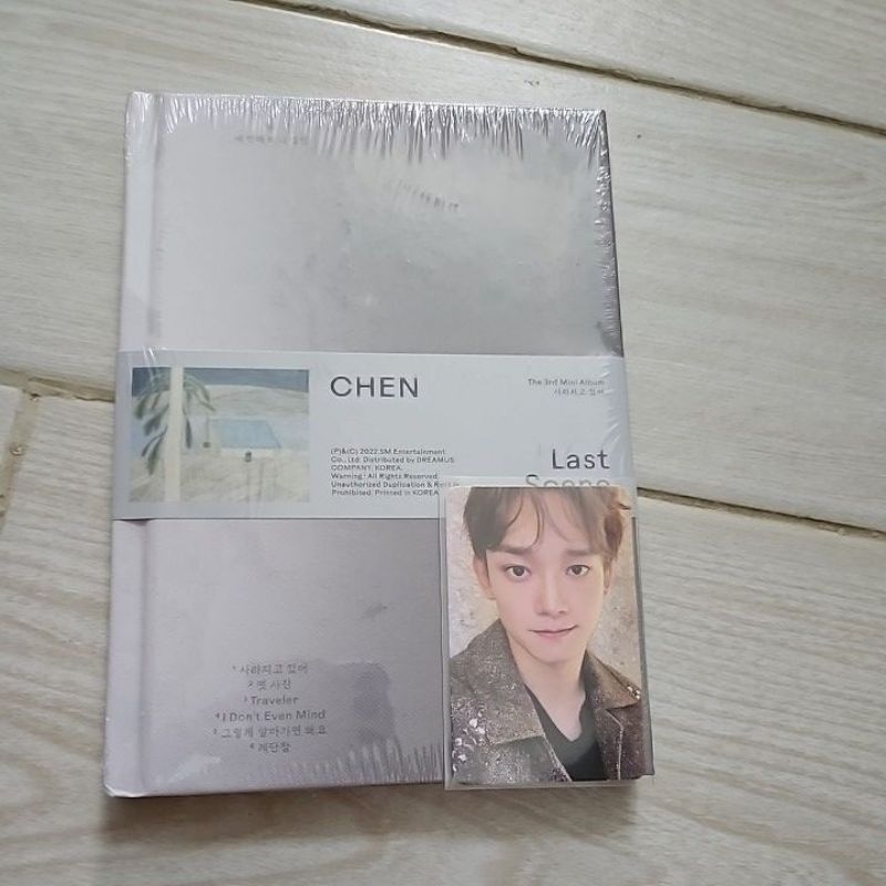 EXO Chen last scene photobook pb grey sealed + photocard pc album grey official