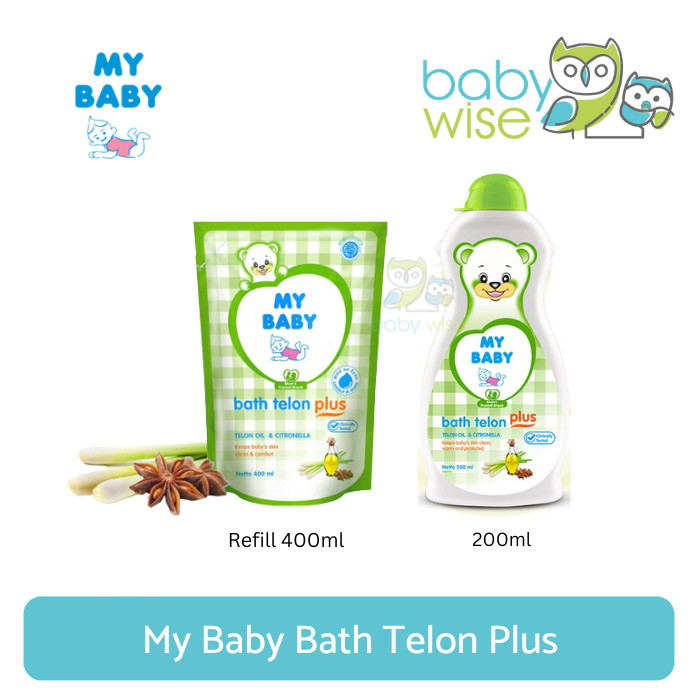 My Baby Bath Telon Plus - Sabun Cair Bayi Wangi Telon