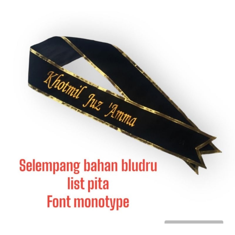 selempang wisuda bordir/kain bludru