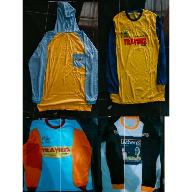 Kaos Basahan Kerja Lengan Panjang Kaos Petani Tebal 1kaos (Random)