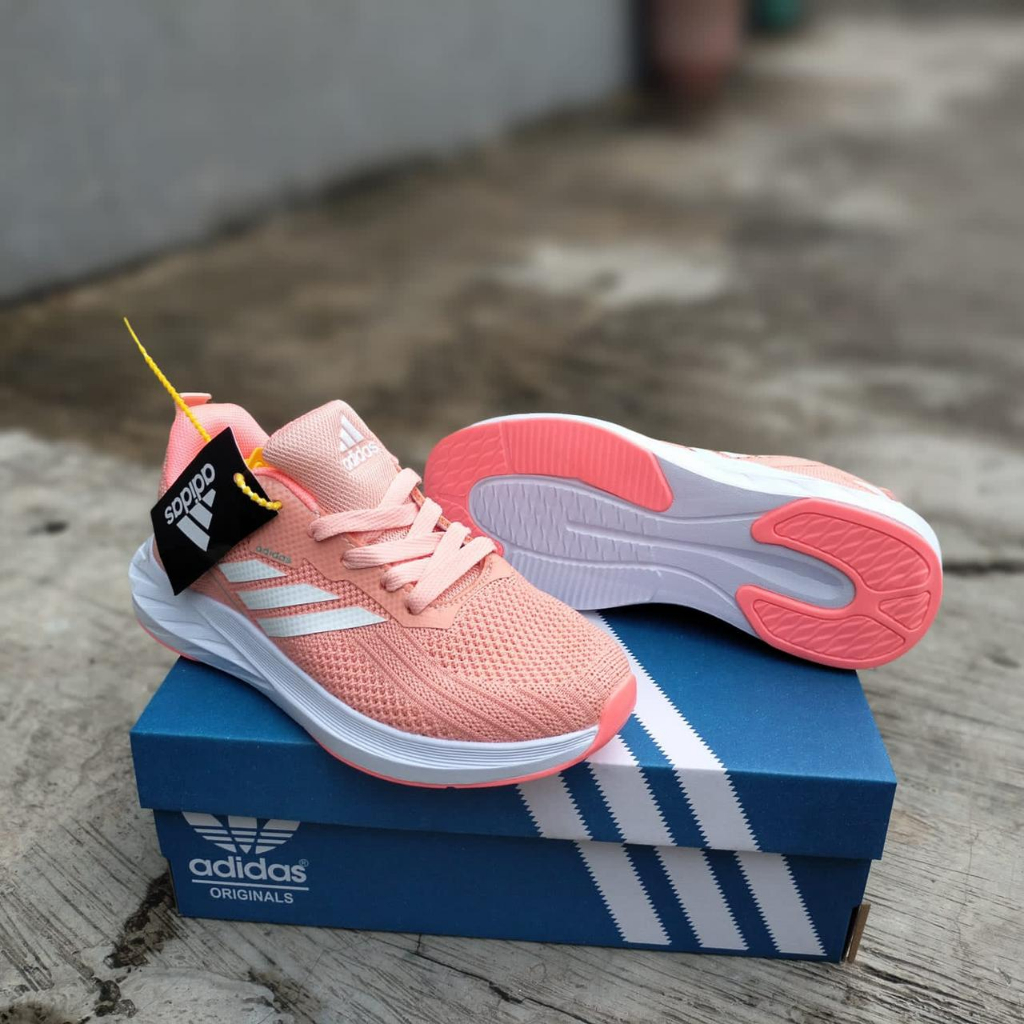 SEPATU SNEAKERS WANITA ADIDAS ZOOM ABU HITAM / SEPATU RUNNING CEWEK SPORT KEKINIAN IMPORT