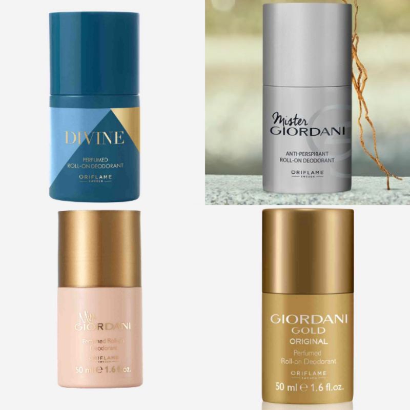 PROMO Giordani Gold Original  Deodorant Roll-On/Miss Giordani Deodorant Roll-On/Mister Giordani Anti-perspirant Roll-On Deodorant/Divine Perfumed Roll On Deodorant/Glacier Doedorant