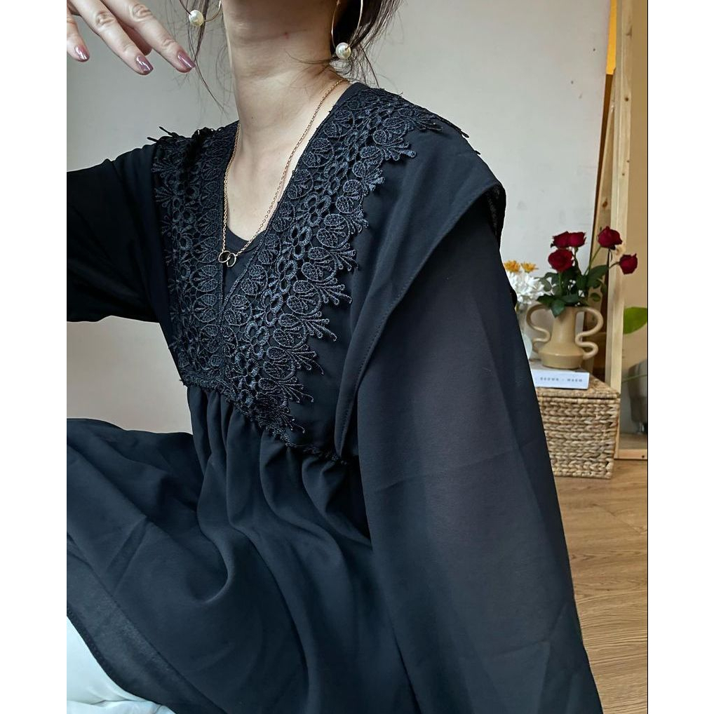 Zéa - Chérie - Blouse Korea Sifon Renda Tunik