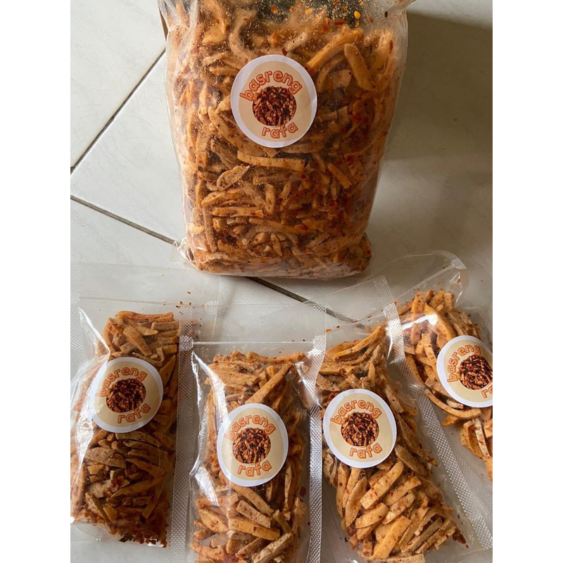 

Basreng Baso Bakso Goreng Daun Jeruk Pedas Pedes Renyah KRIUK VIRAL 500gr/1KG