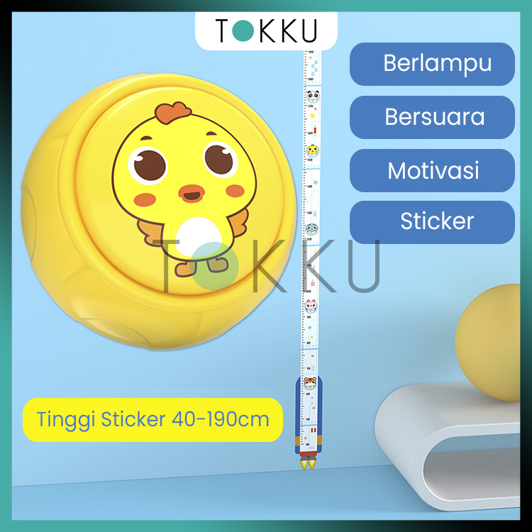 TOKKU Height Finder Jump High Mainan Berhitung Anak/Pertumbuhan Badan Anak/Loncat/Bahasa Inggris