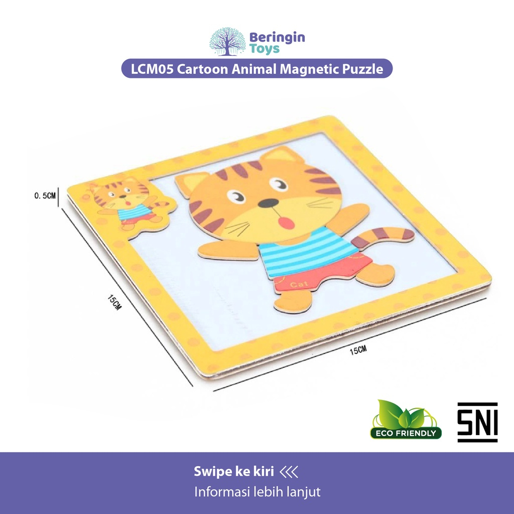 Mainan Puzzle Beringin Toys Cartoon LXL04 Magnetic LCM05 Alphabet MKQ Number MKQ1 Cognitive MZM21