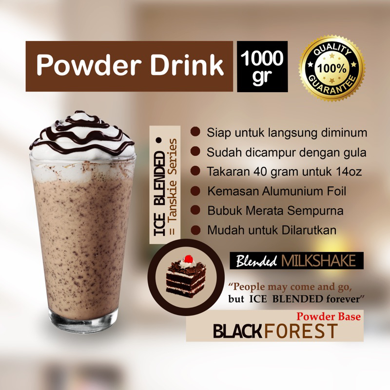 Black Forest Bubuk 1kg [Ready to Drink] #037