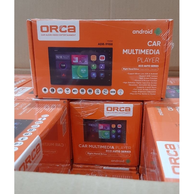 Head Unit Android 7 inch ORCA ADR 9988 Soket UNIVERSAL