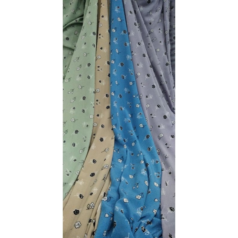 Kain Meteran Murah Kain Crinkle Youryu Fleur