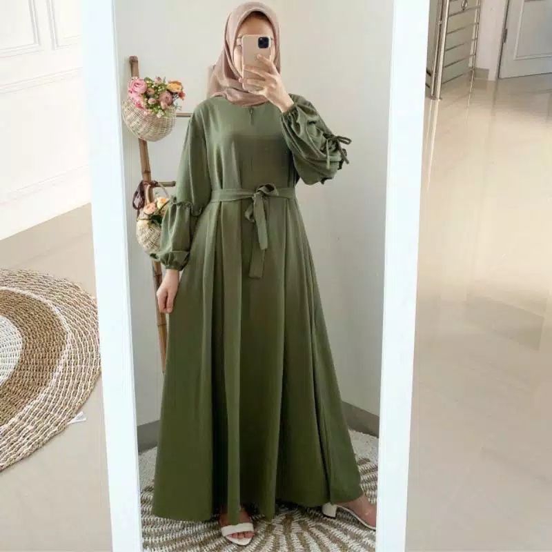 GAMIS LARISA // REMPEL TANGAN/AESPA MAXI DRESS