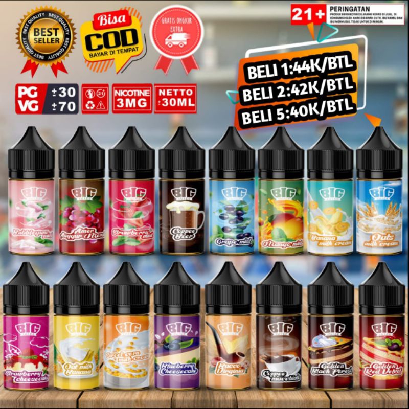 GROSIR LIQUIDS FREEBASE 30ML NIC 3MG TERLARIS