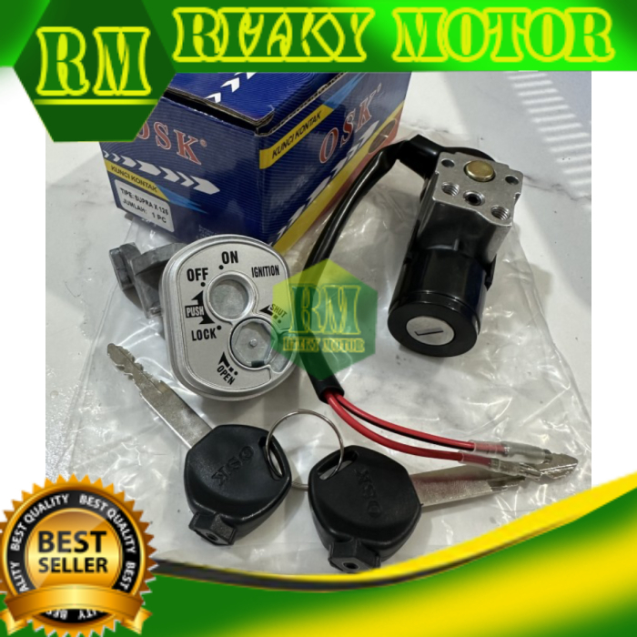 ONLY OSK SUPRA X 125 KUNCI KONTAK BATMAN 2007 OLD KEYSET KEY SET KARBU Joss RM5124