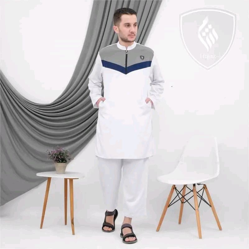 Jubah pri gamis pria setelan pakistan lengan panjang terbaru terlaris