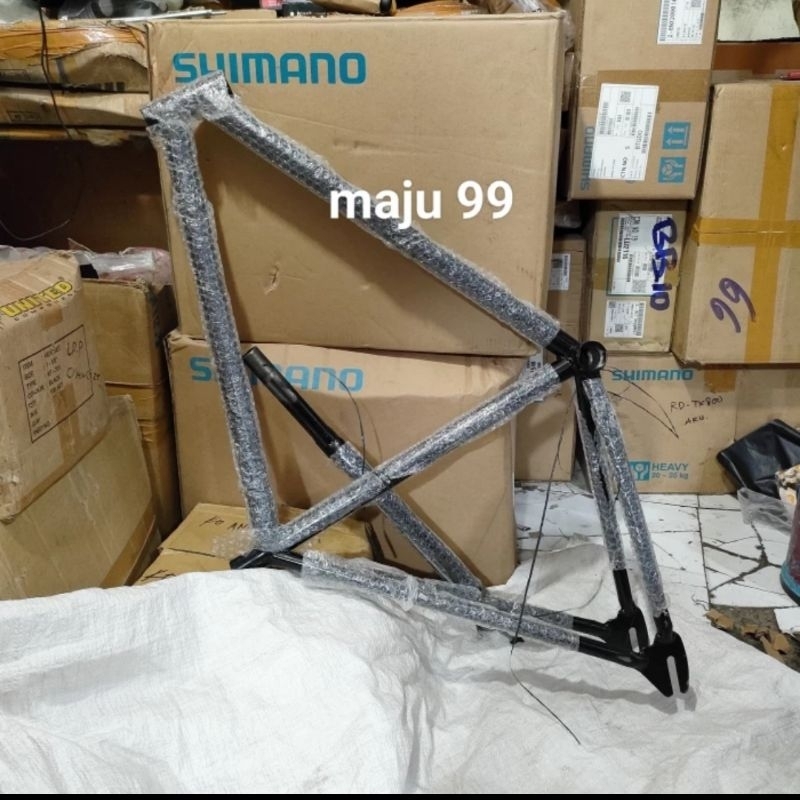 Frame Fixie / Batangan Fixie Lokal / Rangka Sepeda Fiksi dan Garpu Sepeda Fiksi