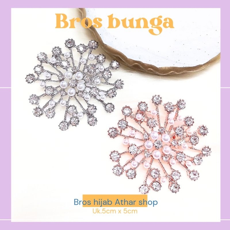 Bros wanita brooch bunga Bros baju Bros kerudung Bross kebaya aksesoris pin hijab by Athar Shop