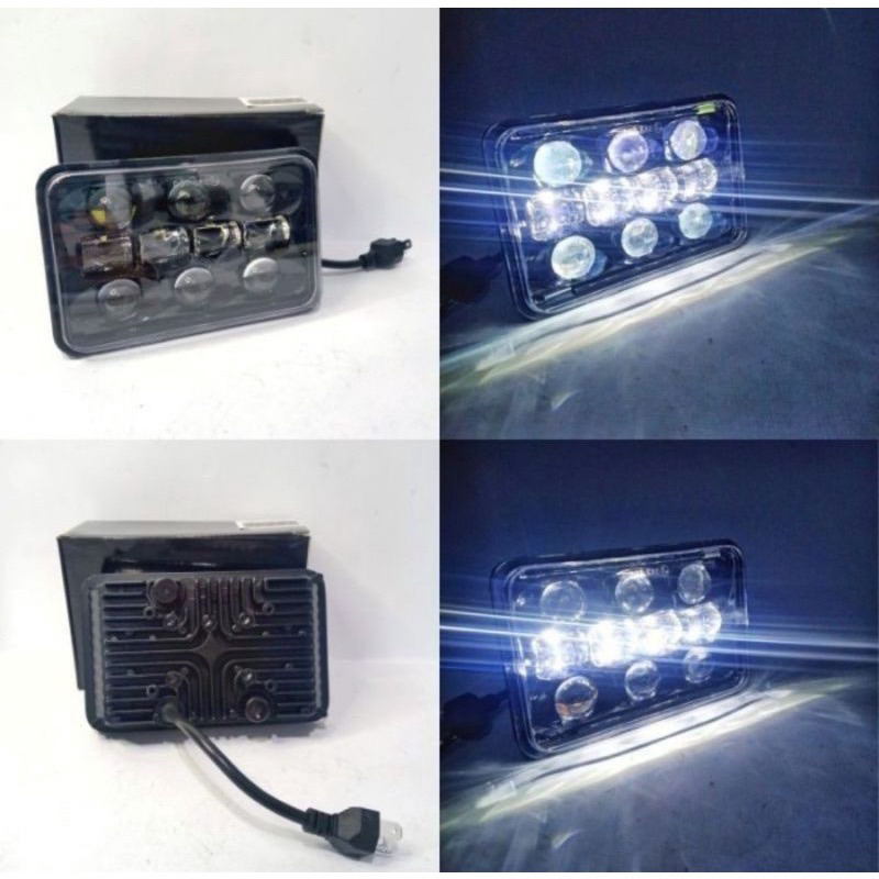 Headlamp DAYMAKER KOTAK 4 X 6 INCH GL100 GLPRO RX KING DAYMAKER KOTAK 10LED RXKING dll