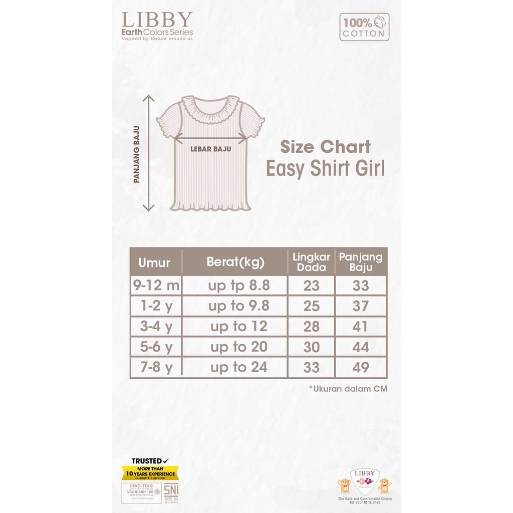 Libby Stelan Shirt Girl Legging Curly WARNA RANDOM - Stelan Baju &amp; Celana LB-SSGL