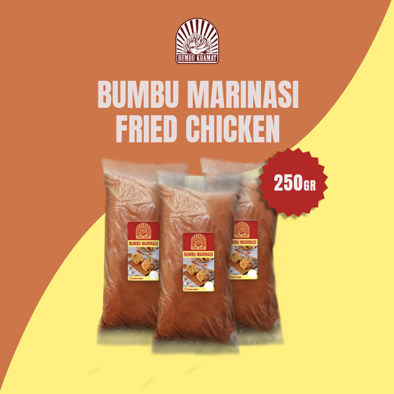 

Bumbu Marinasi 250gr / Bumbu Marinasi Fried Chicken / Marinasi / Fried Chicken / Ayam Goreng