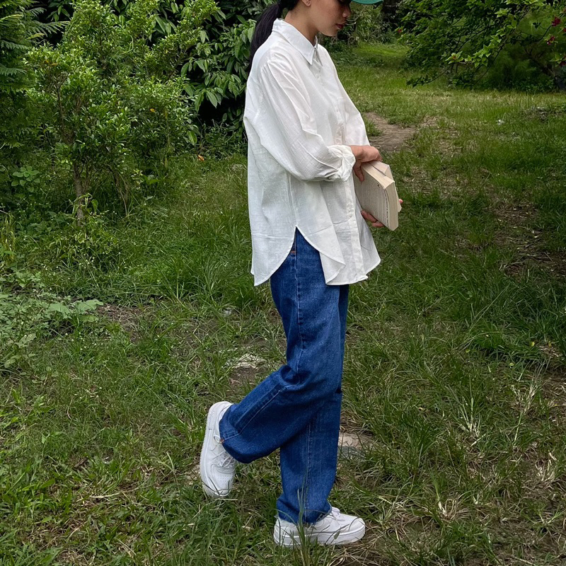 (𝐑𝐨𝐬𝐞𝐥𝐥𝐚𝐜𝐥𝐨𝐬𝐞𝐭) SO HEE SHIRT | Kemeja oversized korea| kemeja berbahan linen import