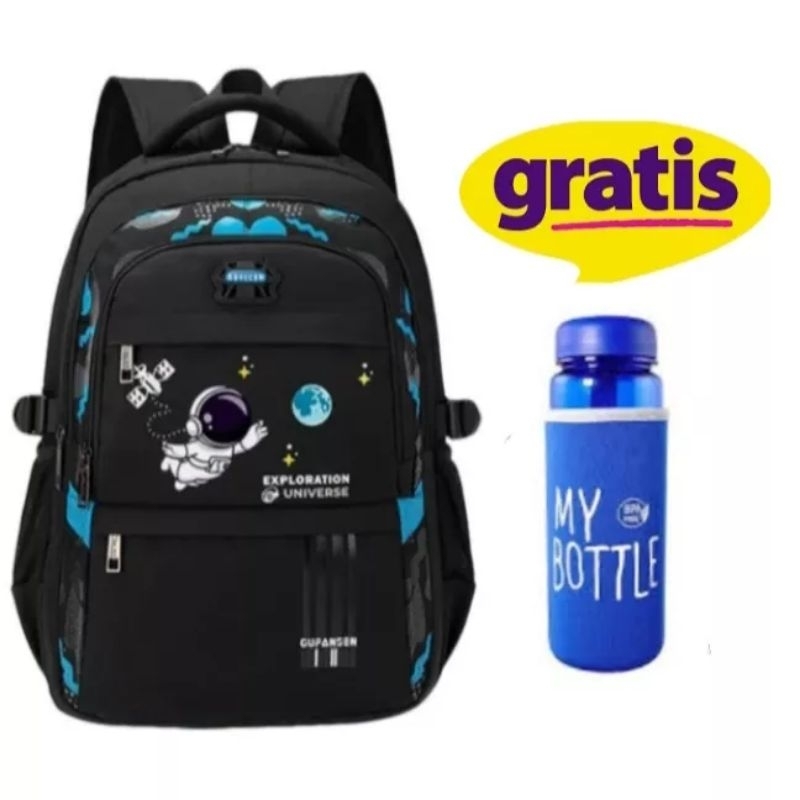 BISA COD✅ Tas Ransel anak Astronot Free botol Minuman Ransel Terbaru/Terlaris